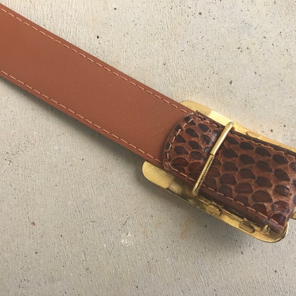 RITZ Women Belt Genuine Snake Skin Leather Ladies - Picture 7 of 8